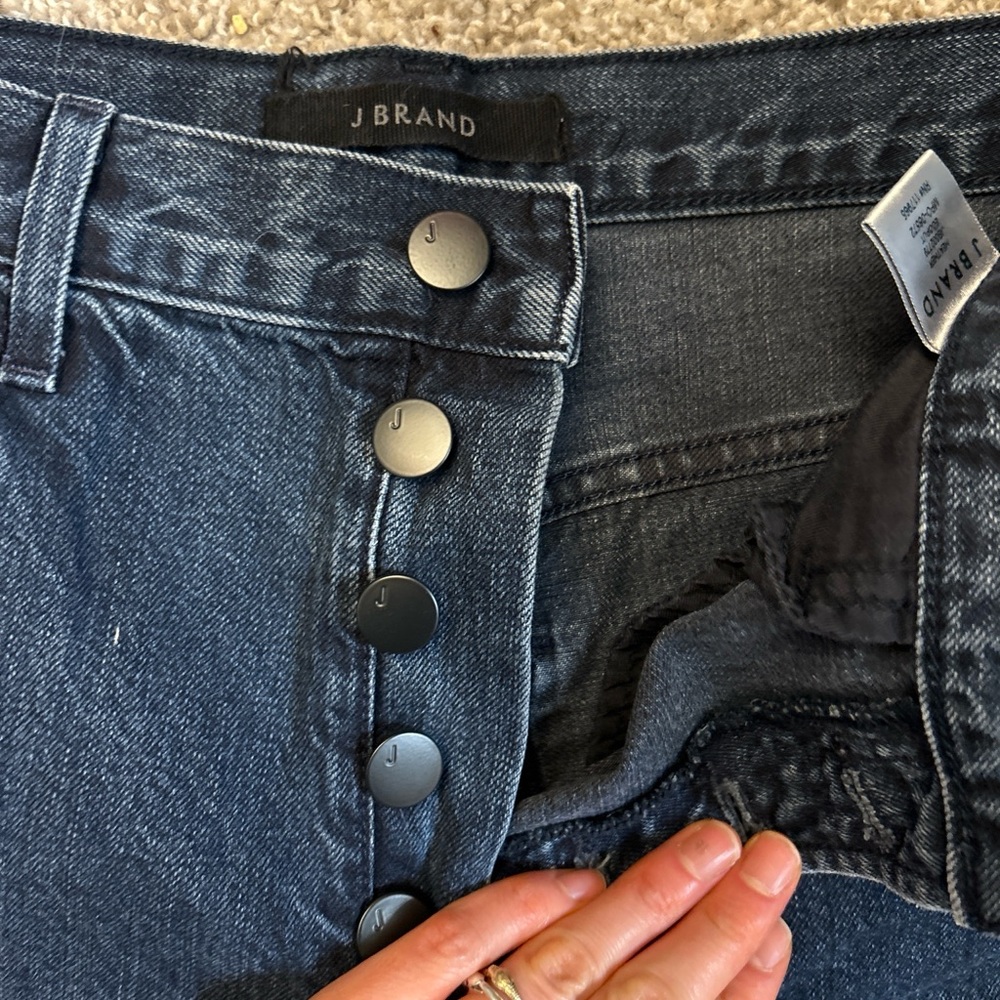 J Brand Women's Dark Blue High Rise Jeans